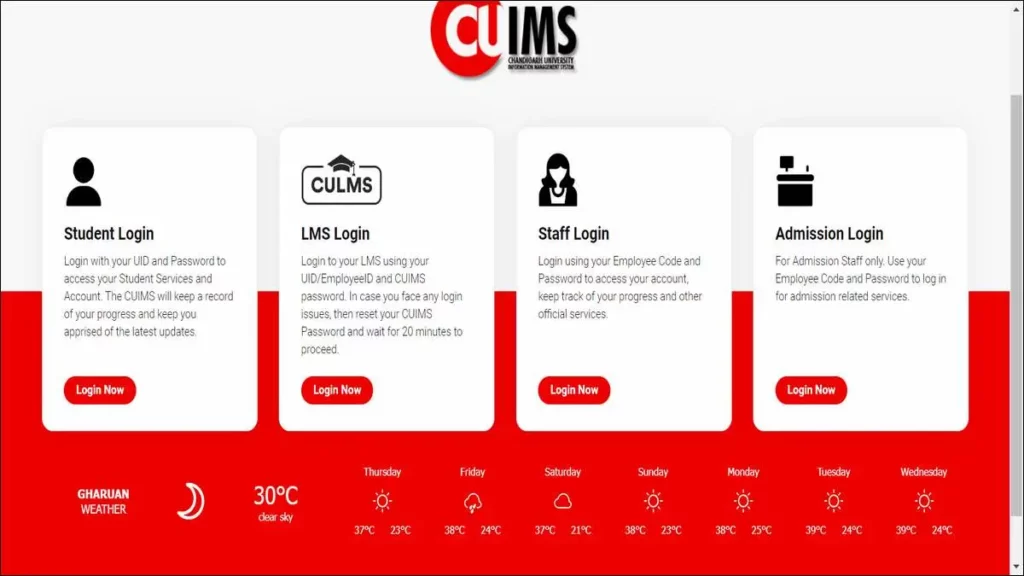 CUIMS Login CUIMS Login 2025: Your Simple Guide to Chandigarh University's System Details