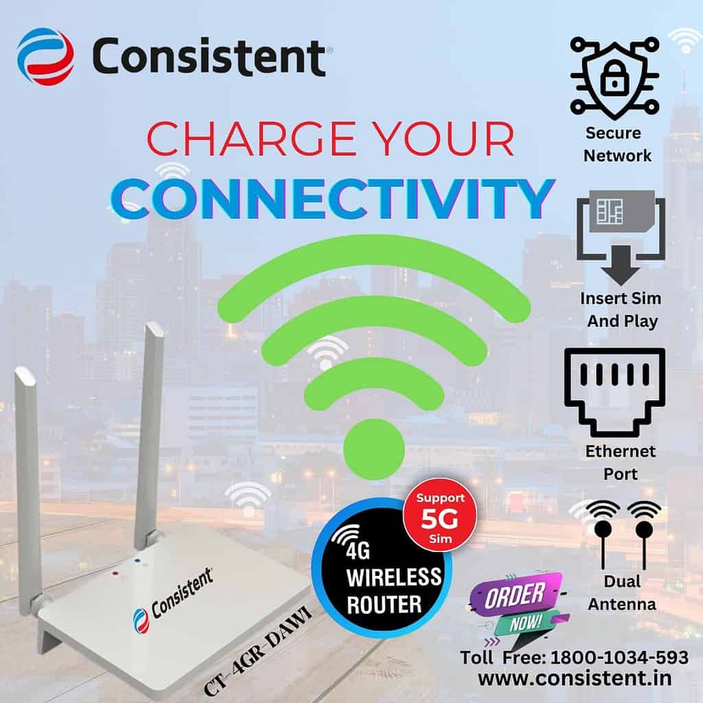 New Consistent's CT-4GR DAWI Wireless Router: Unmatched Connectivity and Performance