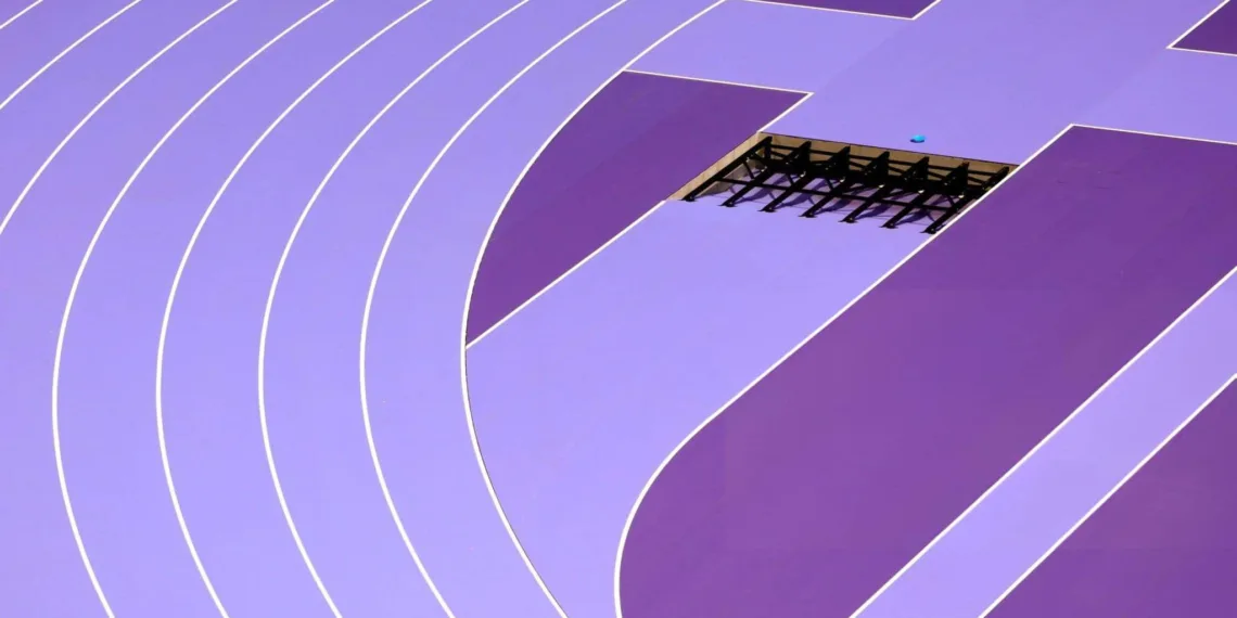 Paris Olympics Purple Track