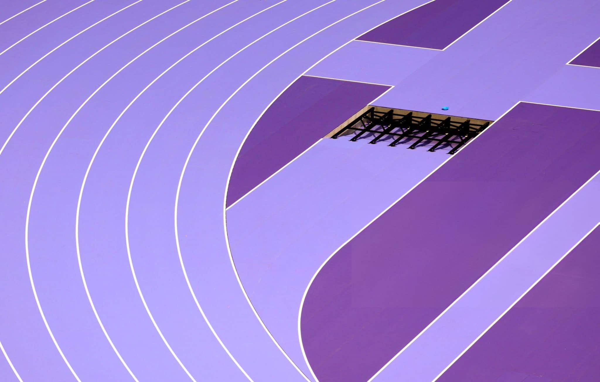 Paris Olympics Purple Track