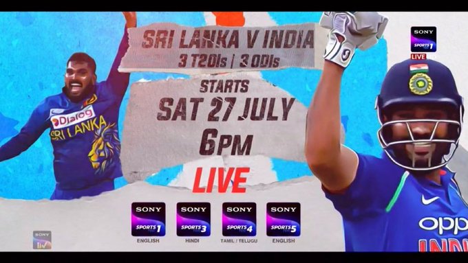 India vs Sri Lanka White-Ball Tour Schedule