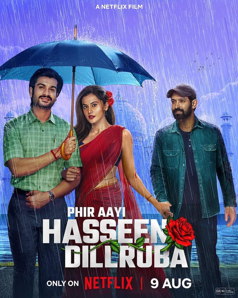 GSq5MWYWUAAitSg Phir Aayi Hasseen Dillruba Trailer Out: Taapsee Pannu's Riveting Return with Sunny Kaushal Joining the Cast