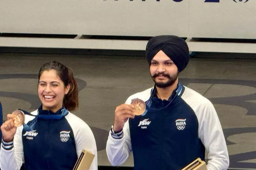 Manu Bhaker - Sarabjot Singh