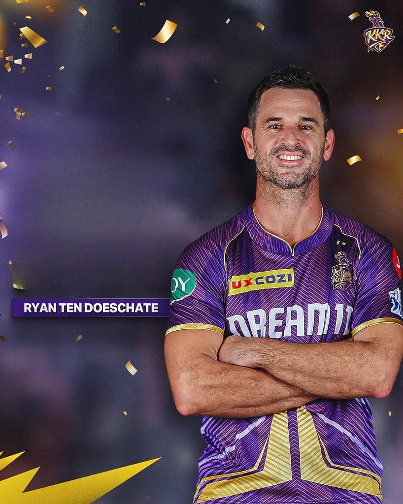 New Additions to Indian Coaching Staff: Abhishek Nayar and Ten Doeschate Join Colombo-Bound Team 3 Ryan ten Doeschate New Additions to Indian Coaching Staff: Abhishek Nayar and Ten Doeschate Join Colombo-Bound Team