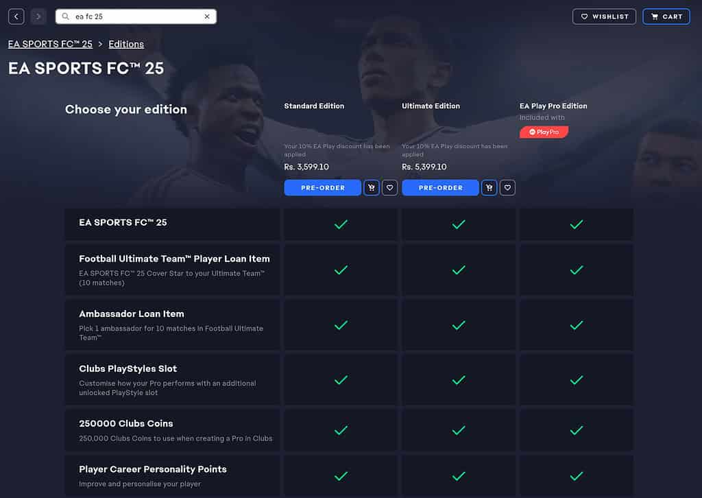 Screenshot 1979 2 EA Sports FC 25 Pricing and Pre-Order benefits: When will EA FC25 be available to download and play?