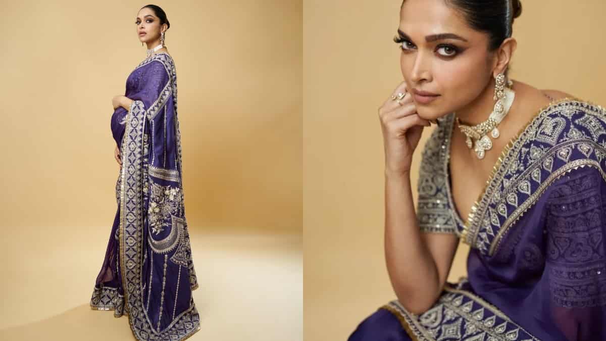 Deepika Padukone Purple Saree Look At Anant Ambani and Radhika Merchant’s Sangeet Cermony Caught Fire in Social Media