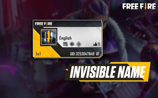 How to set an invisible nickname in Free Fire Unicode using 3164 characters and a Name change card?