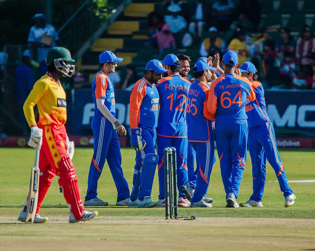 image 1 255 India vs Zimbabwe 5th T20I : India Dominates Zimbabwe in T20I Series - India Clinch Series 4-1 with 42 Run Victory in 5th T20I