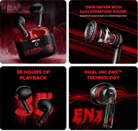 image 12 28 boAt Airdopes Alpha Deadpool Edition Earbuds Launched in India