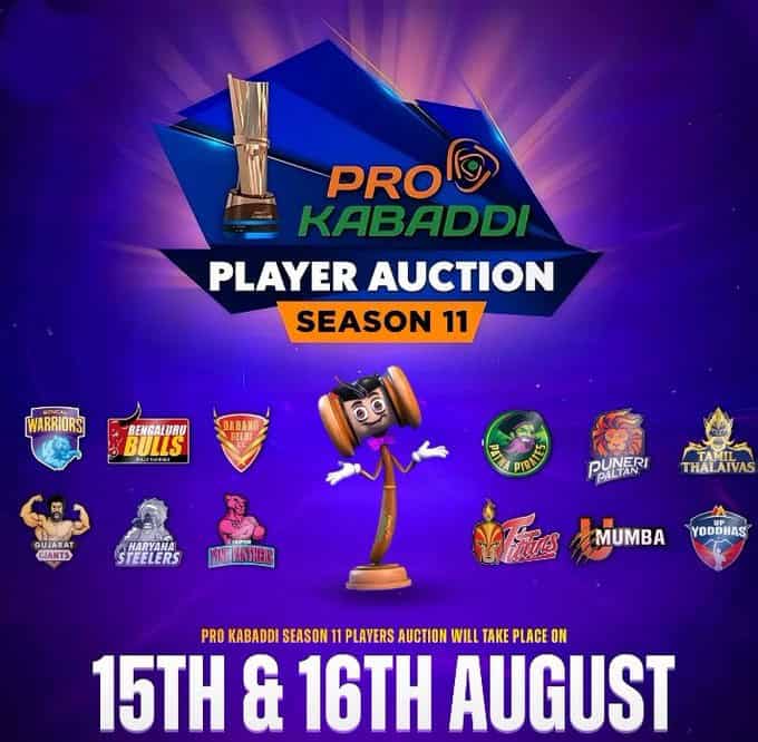 image 12 36 Pro Kabaddi League Season 11: Player Auction on Independence Day Weekend, New Logo Unveiled