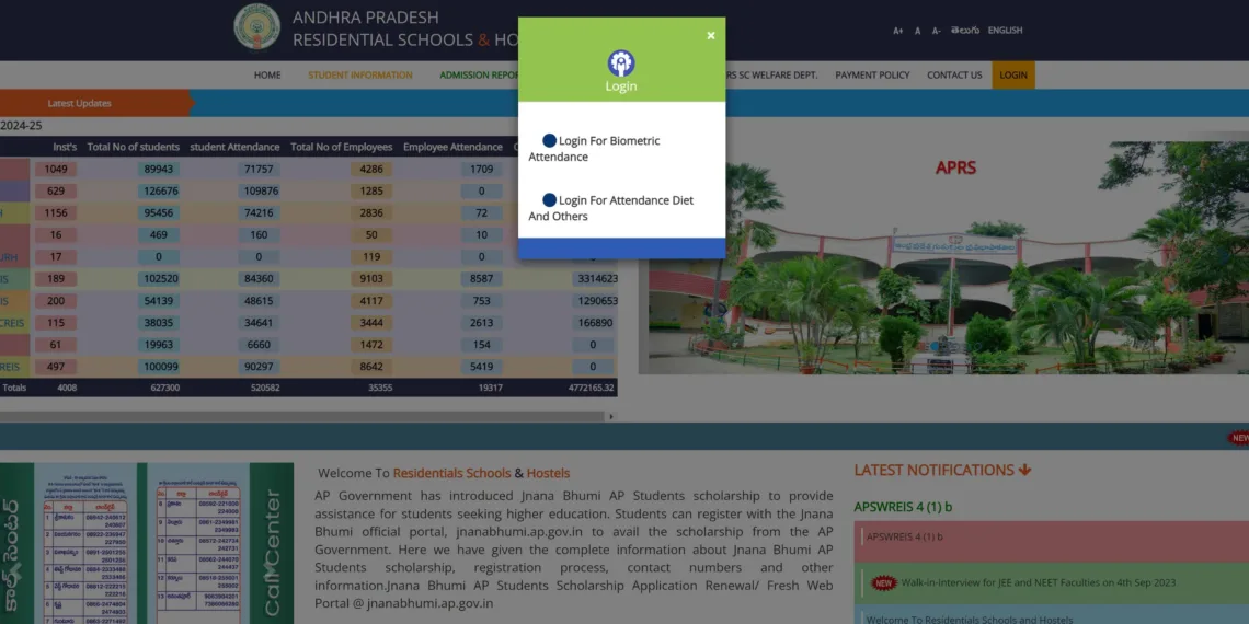 JNB Nivas Login: A User-Friendly Guide to AP Residential Schools and Hostels Login in 2024