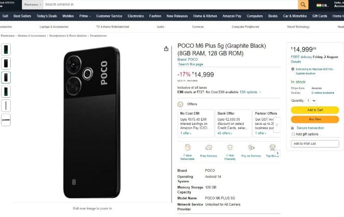 image 13 5 Poco M6 Plus 5G India Launch Date Set for August 1