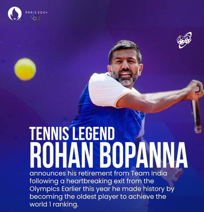 image 14 126 Rohan Bopanna Retires from Tennis After Paris Olympics 2024 Exit