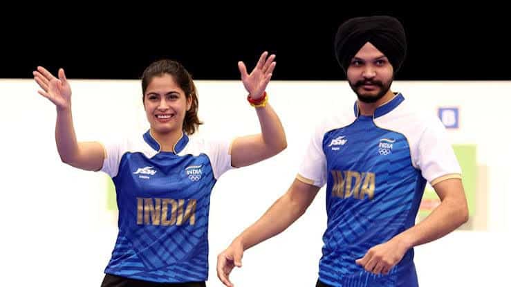 image 15 12 Manu Bhaker and Sarabjot Singh Win Bronze in 10m Air Pistol Mixed Team at Paris Olympics