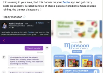 Zepto Launches Monsoon Feature to Elevate Your Rainy Day Experience