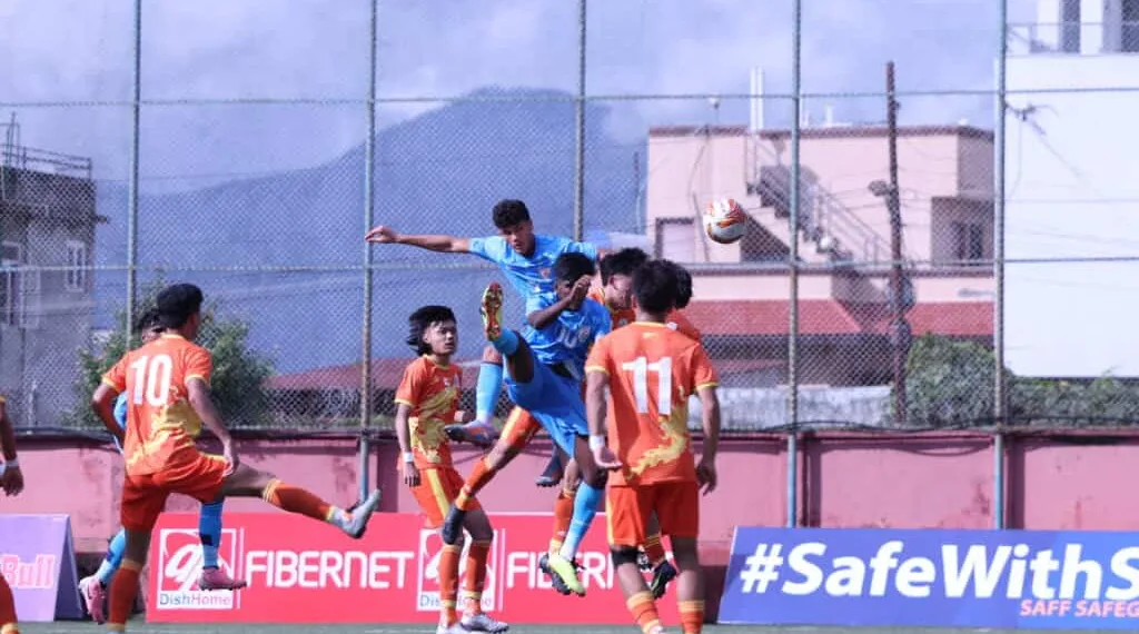 SAFF U20 Championship 2024: India Triumph Over Bhutan with Monirul Molla’s Decisive Header