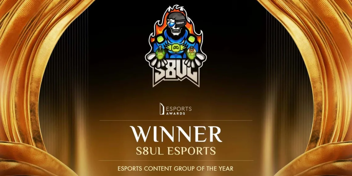 S8UL Esports continues its winning streak at the Esports Awards 2024, taking the ‘Content Group of the Year’ title for the third time in a row