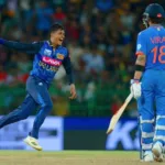 India vs Sri Lanka 2nd ODI : Jeffrey Vandersay’s Six Wicket Haul Powers Sri Lanka to 32 Run Victory Over India in 2nd ODI