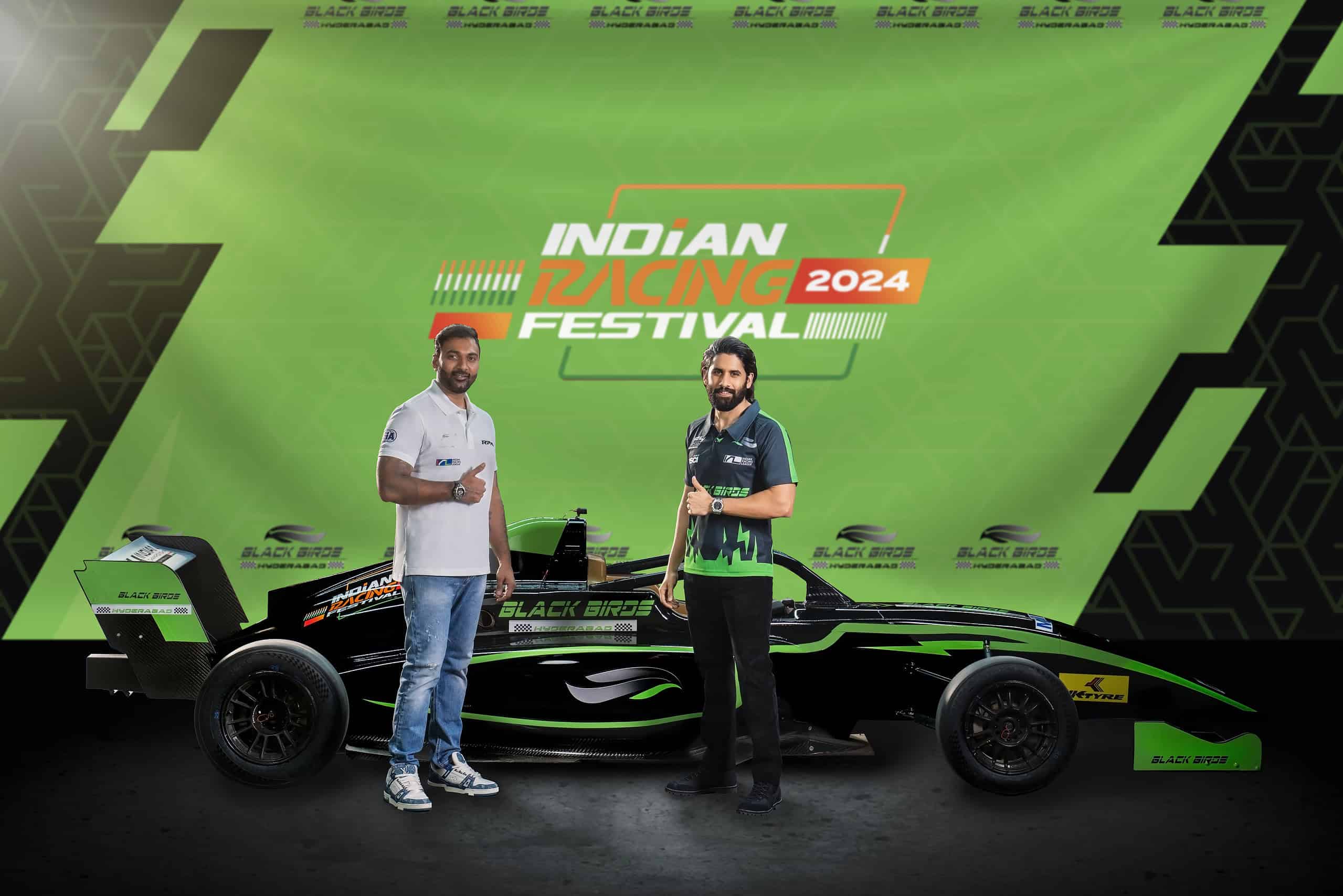 Naga Chaitanya Takes the Wheel: Leading Hyderabad Blackbirds in the Indian Racing League 2024