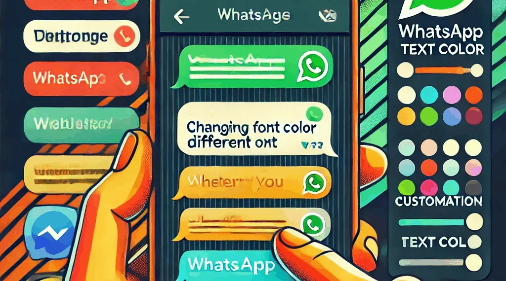 How do I change the font color in WhatsApp
