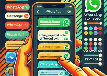 How do I change the font color in WhatsApp