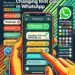 How do I change the font color in WhatsApp