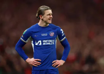 Soccer Football - Carabao Cup - Final - Chelsea v Liverpool - Wembley Stadium, London, Britain - February 25, 2024 Chelsea's Conor Gallagher reacts REUTERS/Carl Recine/ File Photo