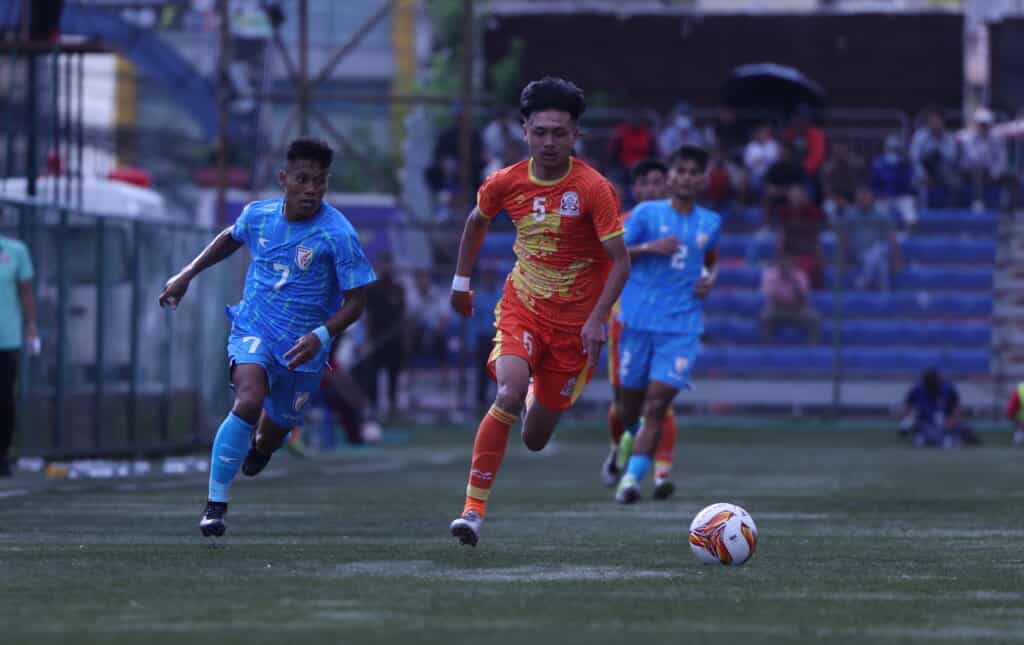 Korou Singh Thingujam 1024x645 1 SAFF U20 Championship 2024: India Triumph Over Bhutan with Monirul Molla’s Decisive Header