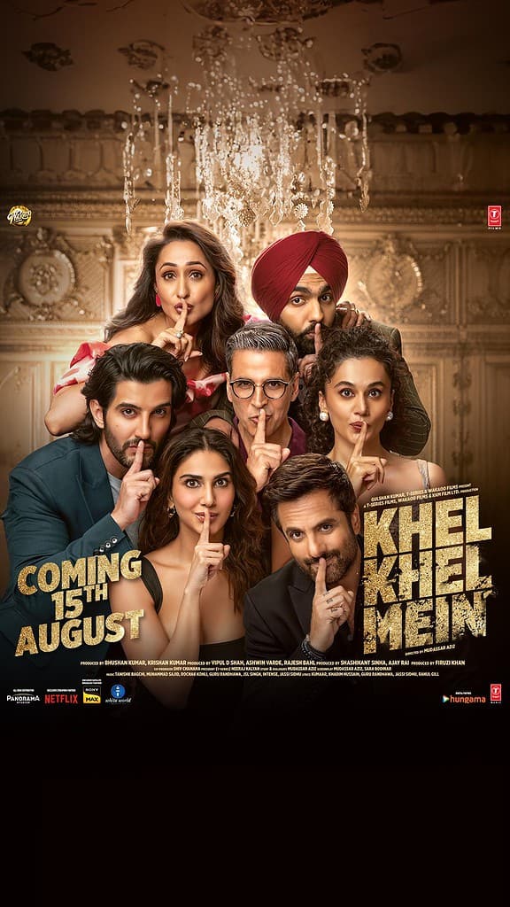 MV5BNjIxYzA3ZjItYWM5YS00NjI5LWEzNTQtZWQ3M2Y0NDFkMzc5XkEyXkFqcGc@. V1 Khel Khel Mein Trailer: Akshay Kumar and Taapsee Pannu Uncover Secrets in a High-Stakes Game