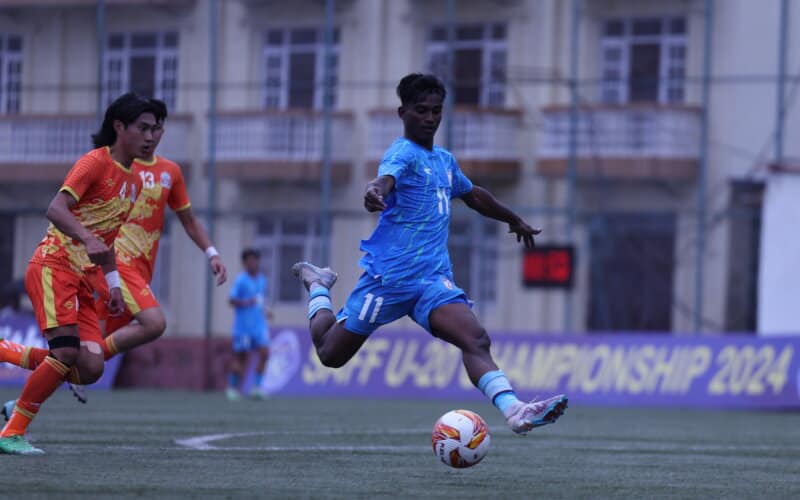 Monirul Molla 800x500 1 SAFF U20 Championship 2024: India Triumph Over Bhutan with Monirul Molla’s Decisive Header