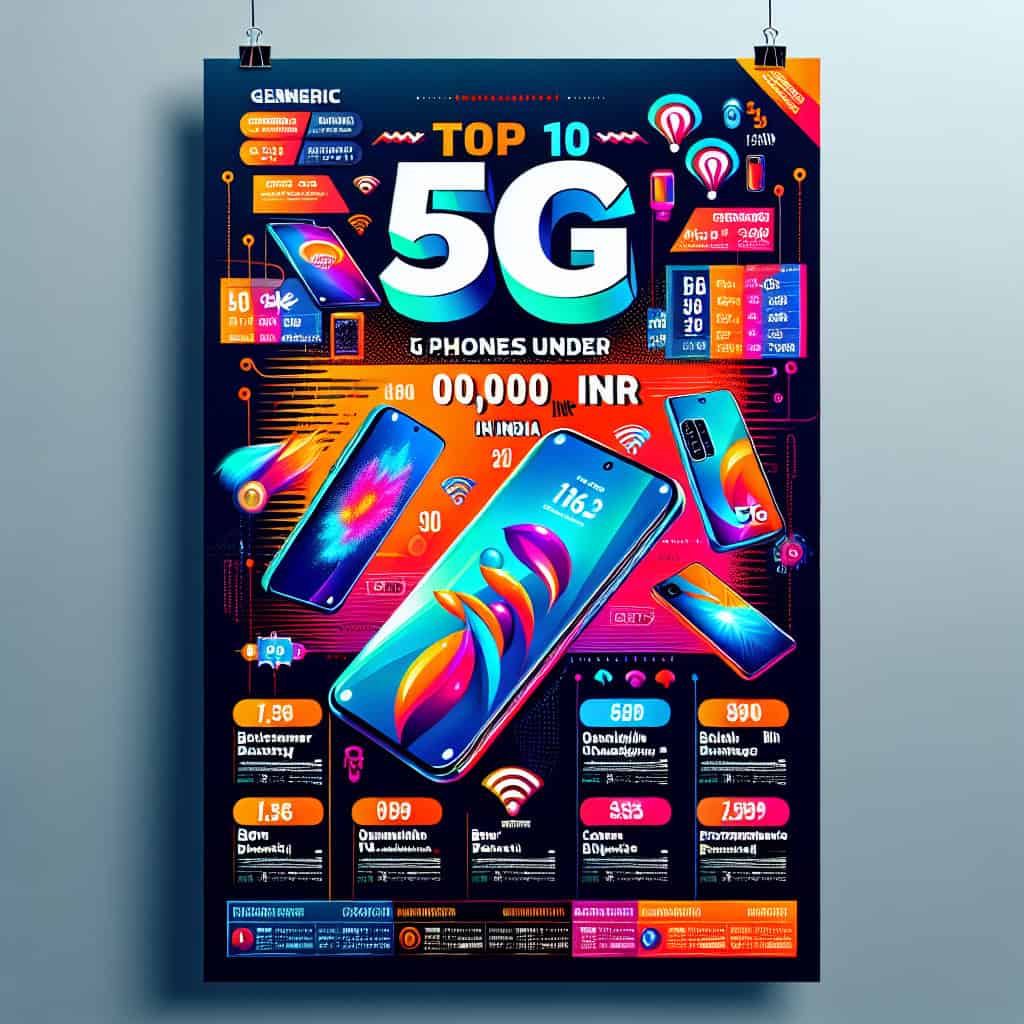 Top 10 5G Phones Under 10,000 INR in India as of 2024