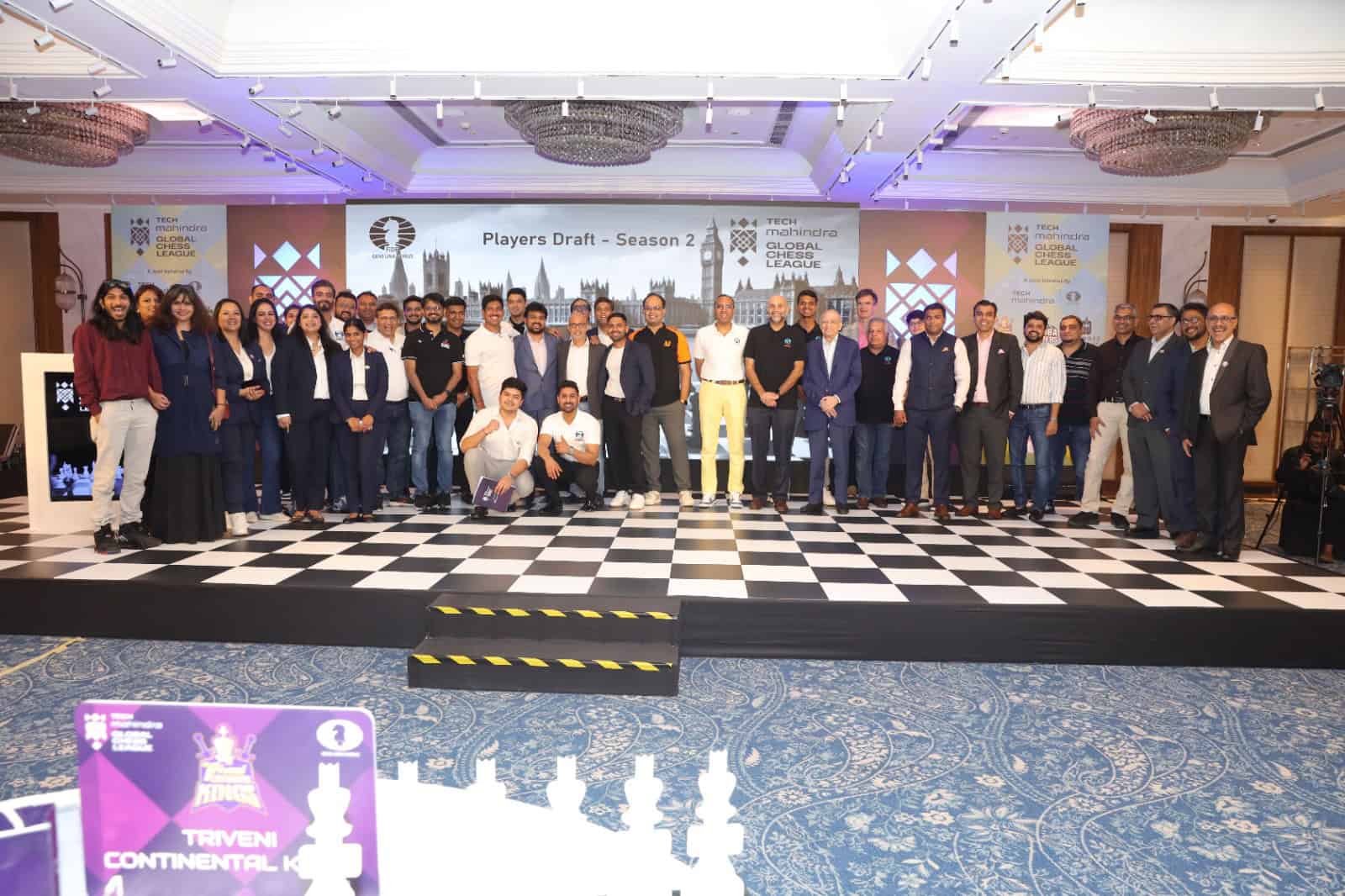 Defending champions of the inaugural season, Triveni Continental Kings Unveils a Stellar Line-up of Players for Global Chess League Season 2