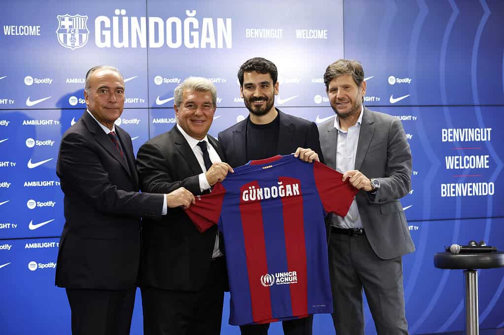 Z6NY63ZOQBKBFJYVKJU3MLYW7Y Barcelona's Financial Struggles Persist Despite Gundogan's Departure: Dani Olmo's Registration Still in Limbo