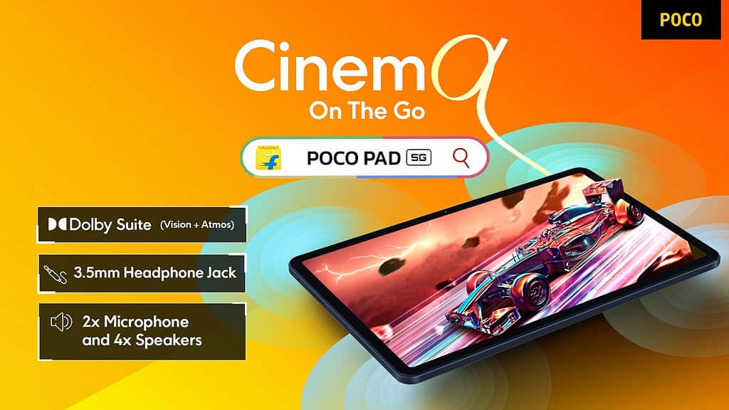 POCO Pad 5G to launch on 23 August with Dolby Suite