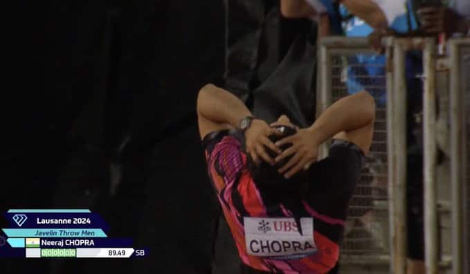 image 13 292 Lausanne Diamond League 2024: Neeraj Chopra Shines with Season Best 89.49m Throw, Finishes 2nd