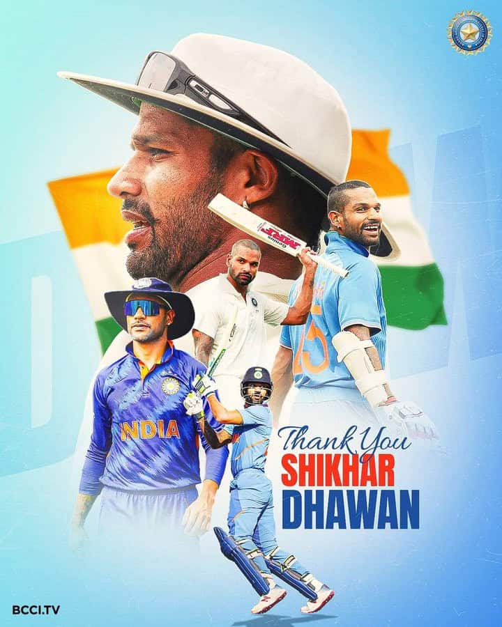 image 13 304 Shikhar Dhawan Bids Adieu: A Glorious Journey of ‘Gabbar’ Ends in Indian Cricket