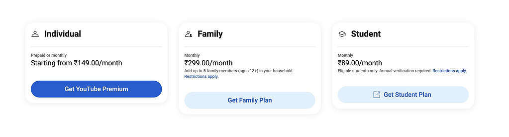 YouTube Premium India: Price Increase for Individual and Family Plans Announced