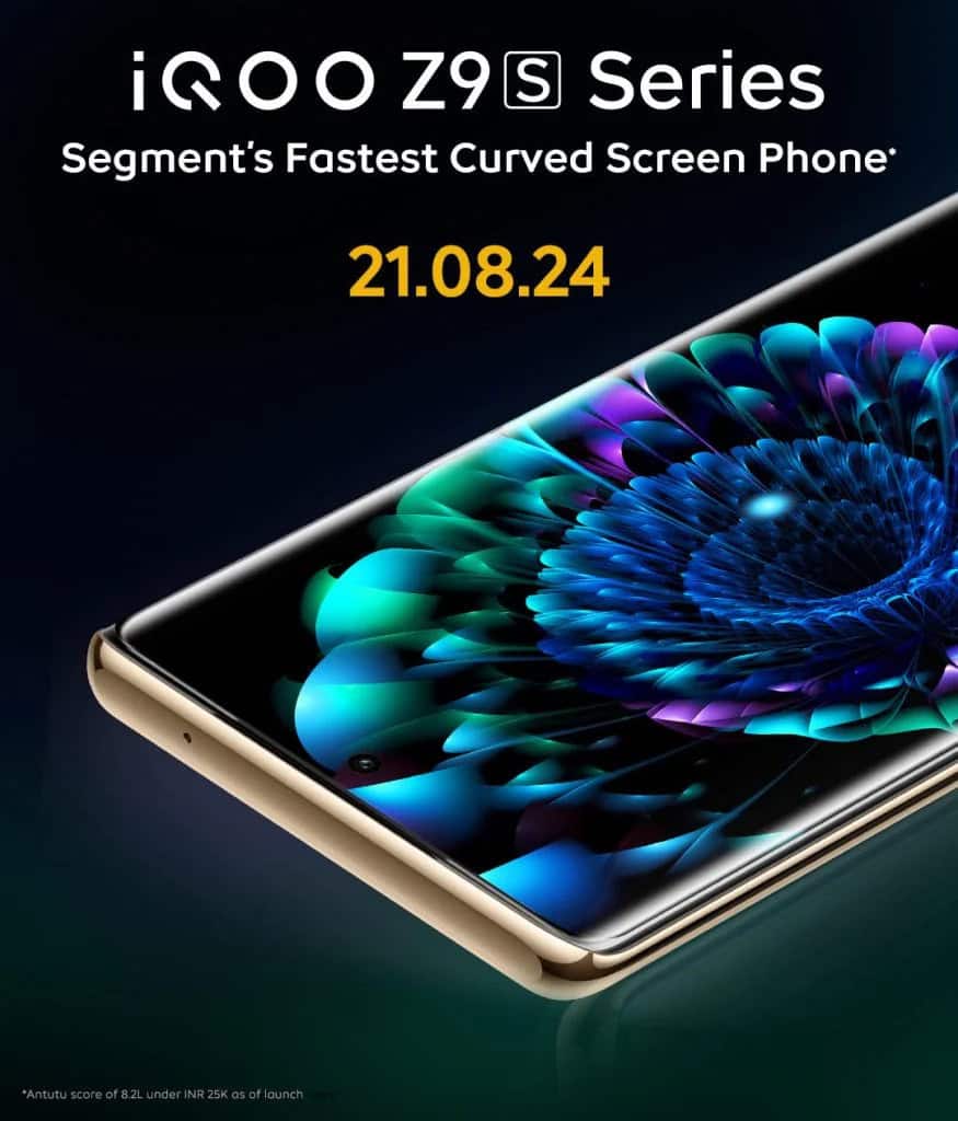 iQOO Z9s series to launch in India on August 21