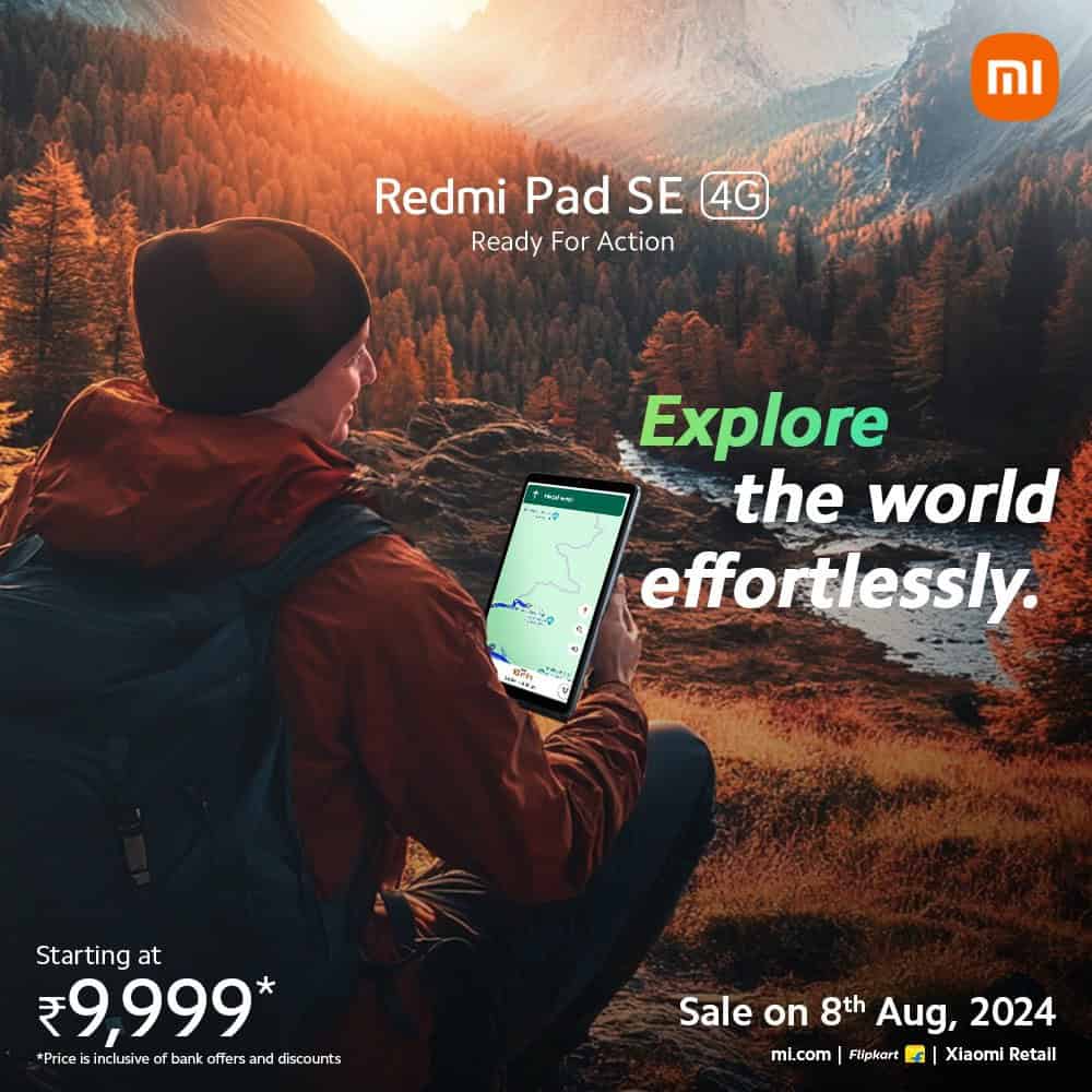 Get Ready for the Xiaomi Redmi Pad SE 4G: First Sale Starts Tomorrow