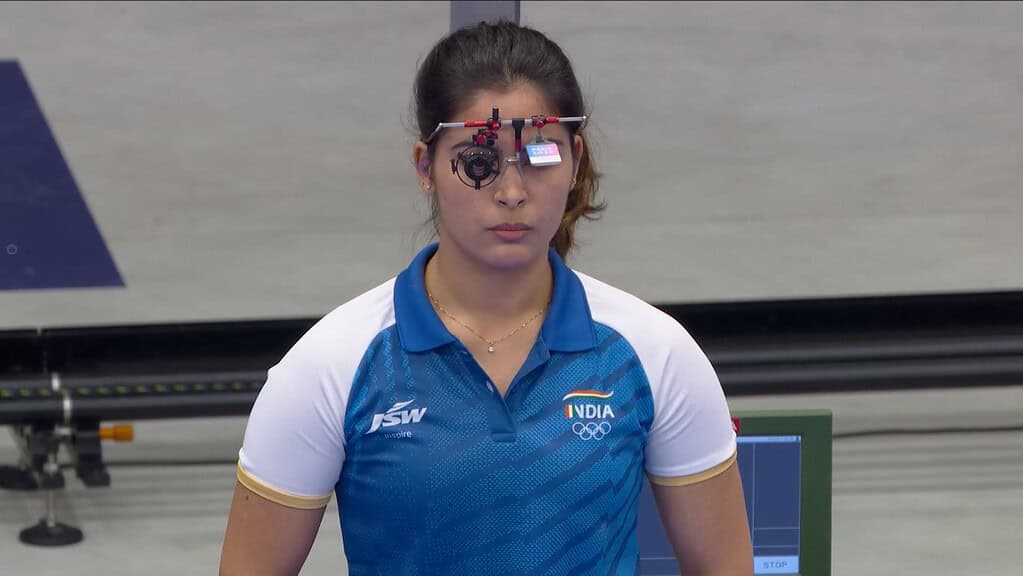 image 6 22 Paris Olympics 2024 - Manu Bhaker Falls Short of Hat-Trick of Bronze Medals at Paris Olympics