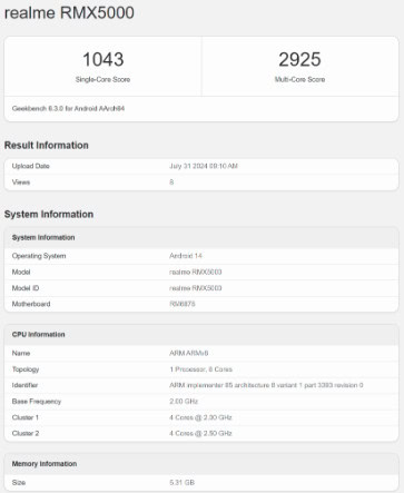 image 6 280 Realme 13+ 5G Appears on Geekbench with Dimensity 7300 SoC