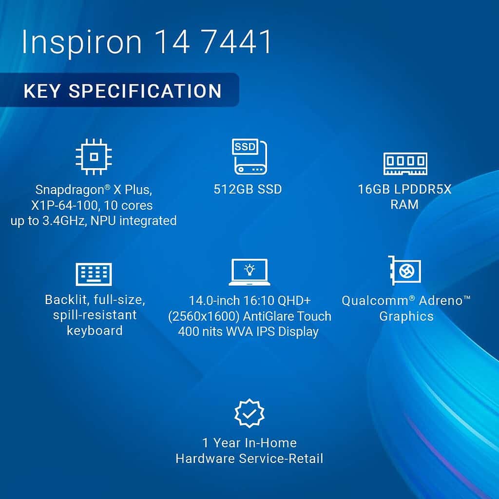 Best Deal: Dell Inspiron 7441 Plus with Snapdragon X Plus for only ₹97,990