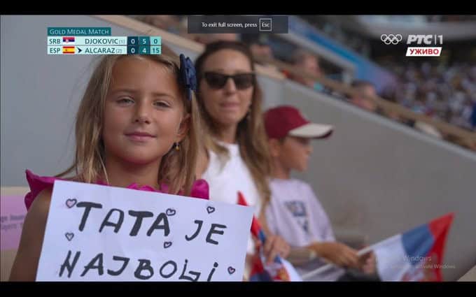 image 6 86 Novak Djokovic - Paris Olympics 2024 : Novak Djokovic Wins Gold Medal at Paris Olympics 2024, Shares Emotional Moment with Daughter