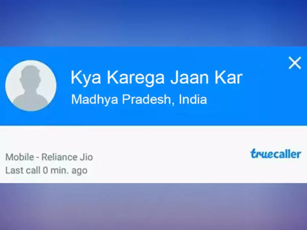 Funny Truecaller Names