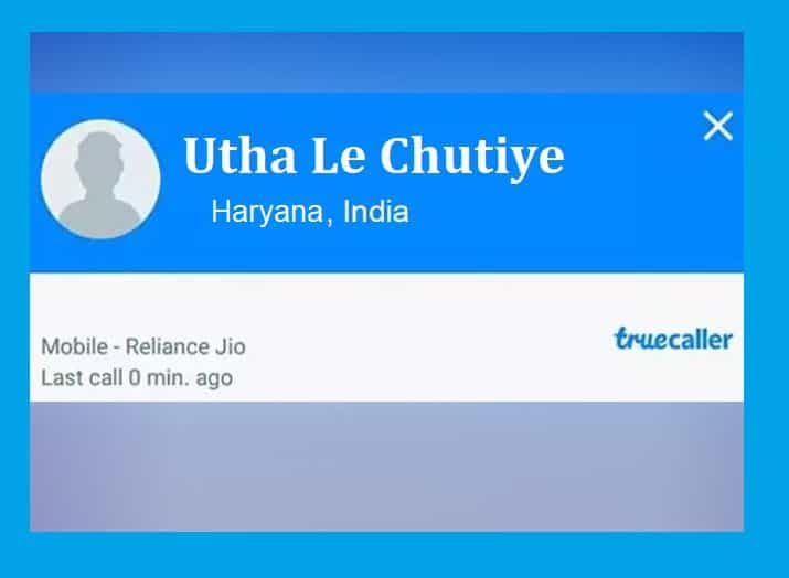 Funny name for Truecaller