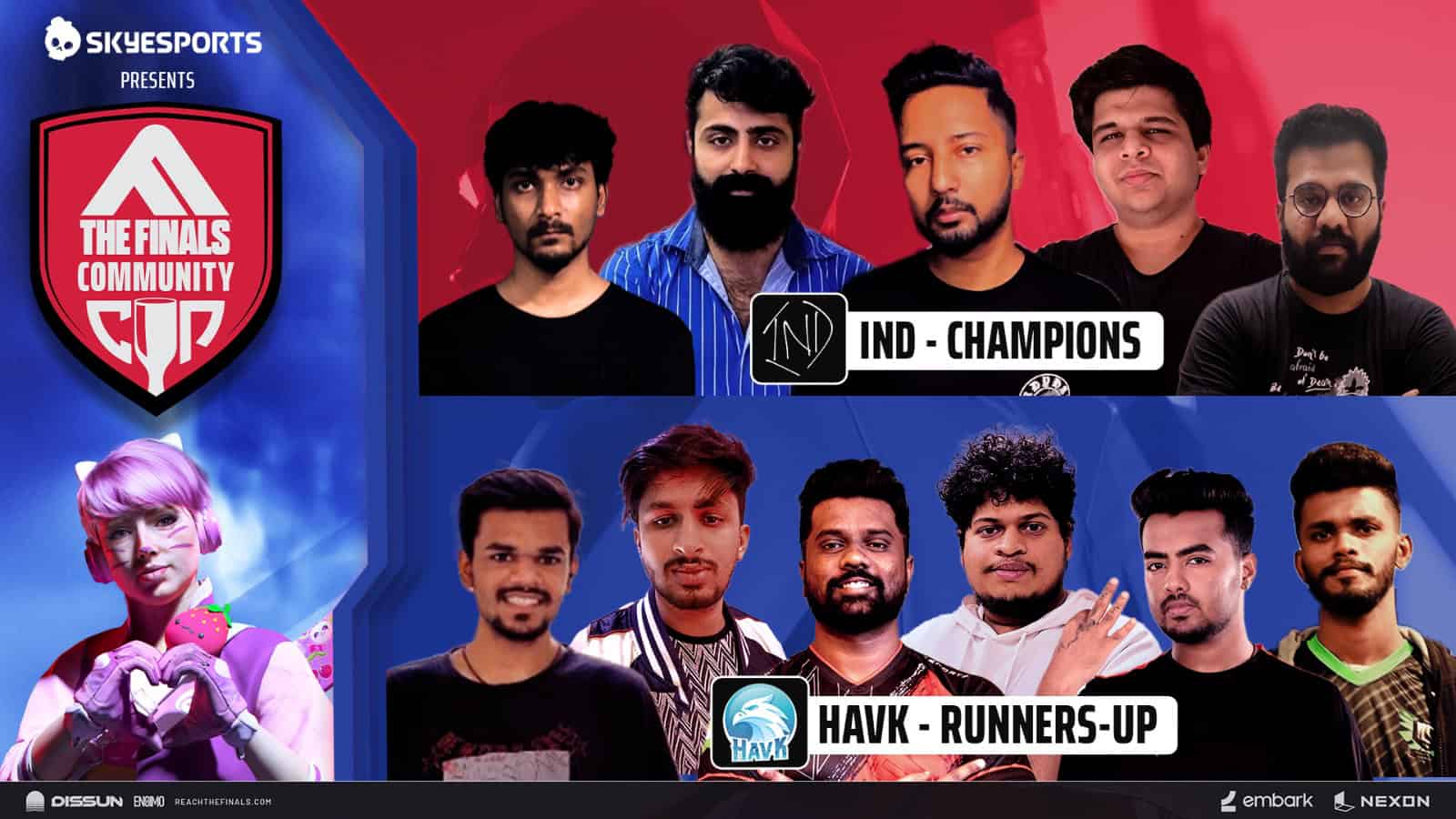 Team IND Emerges As The Champions Of $10,000 THE FINALS Community Cup; Skyesports Teases Next ‘Major’ Tournament