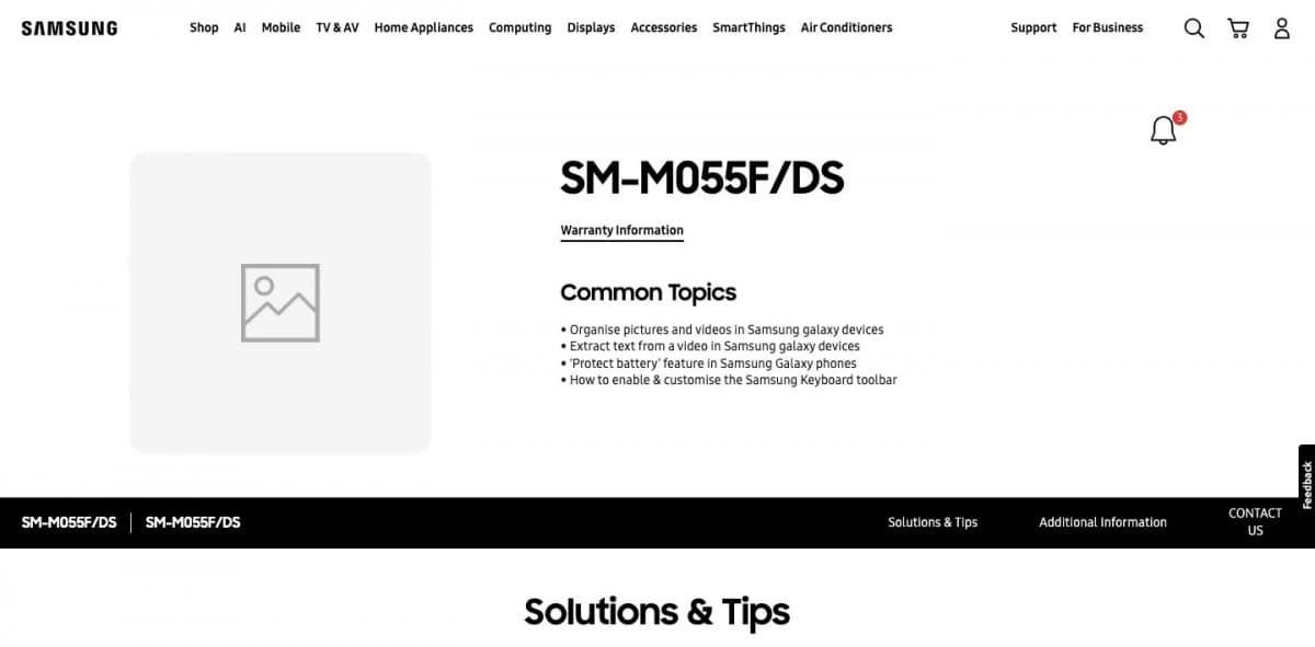 Samsung Galaxy M05 Expected to Launch in India Soon: Official Support Page Goes Live