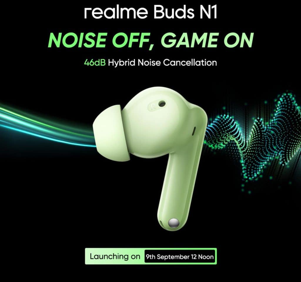 Realme Buds N1 to Launch in India on September 9