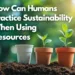How Can Humans Practice Sustainability When Using Resources?