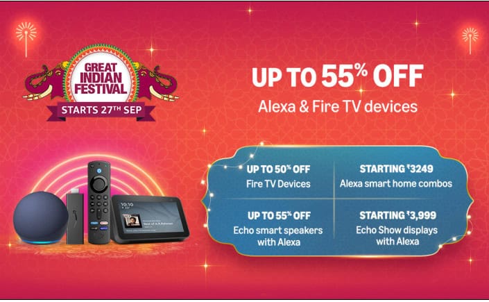 Unbelievable Deals Await: Amazon Great Indian Festival 2024 is Here! Save Big on Alexa Devices, Fire TV Sticks & More!